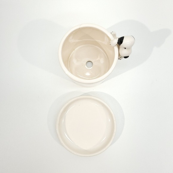 Determined Production Snoopy Mini Planter Ceramic 1958 1966 Peanuts Schulz VTG - Picture 9 of 9